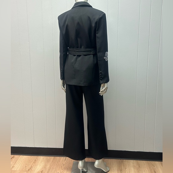 Flo Rho Black Rhinestone Detail 2pc Pants Suit - Picture 6 of 11